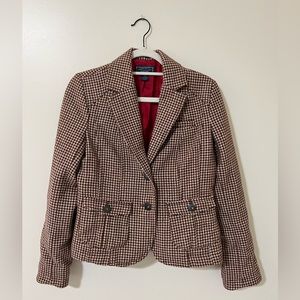 Vintage (2003) American Eagle Houndstooth Blazer. Wool!